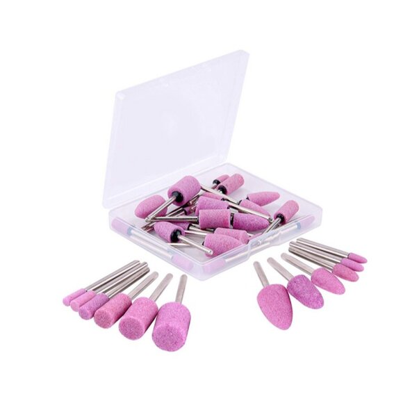 Abrasive Stone Head Set 24Pcs 6 Sizes Grinding Wheel Bits For Dremel Rotary Tool - Picture 2 of 4